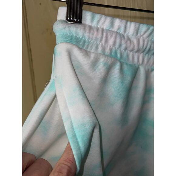 CareBears Shorts Womens Small Relaxed Mint Green Tie Dye Throwback Retro Fan - Picture 12 of 13